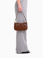 Сумка женская багет TEXTURA на молнии, 21×6×13 см, коричневая - Фото 2