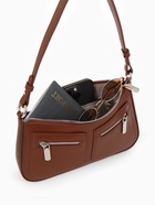 Сумка женская багет TEXTURA на молнии, 21×6×13 см, коричневая - Фото 11