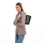 Сумка женская багет TEXTURA на молнии, 21×6×13 см, чёрная - Фото 2