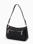 Сумка женская багет TEXTURA на молнии, 21×6×13 см, чёрная - Фото 5