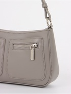 Сумка женская багет TEXTURA на молнии, 21×6×13 см, серая - Фото 7