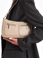 Сумка женская багет TEXTURA на молнии, 21×6×13 см, бежевая - Фото 7