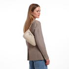 Сумка женская багет TEXTURA на молнии, 21×6×13 см, бежевая - Фото 2