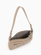 Сумка женская багет TEXTURA на молнии, 21×6×13 см, бежевая - Фото 5