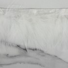 Тесьма с перьями марабу, 8-10 см, 5 ± 0,5 м, цвет белый - Фото 3