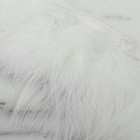 Тесьма с перьями марабу, 8-10 см, 5 ± 0,5 м, цвет белый - фото 9501742