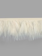 Перья марабу декоративные, на ленте, 8-10 см, 5±0.5 м, бежевые - Фото 4