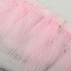 Тесьма с перьями марабу, 8-10 см, 5 ± 0,5 м, цвет розовый - фото 9501757