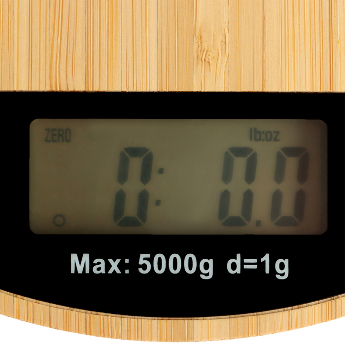 Весы кухонные Luazon LVE-029 "Бамбук", электронные, до 5 кг - фото 1909580550