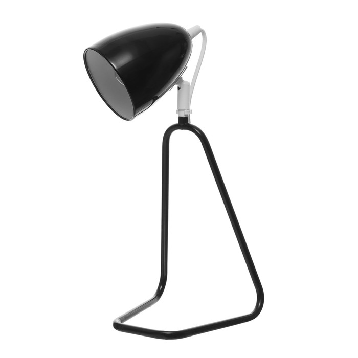 Настольная лампа "Стенди" Е27 40Вт черно-белый 15х16,5х38 см - фото 1906668020