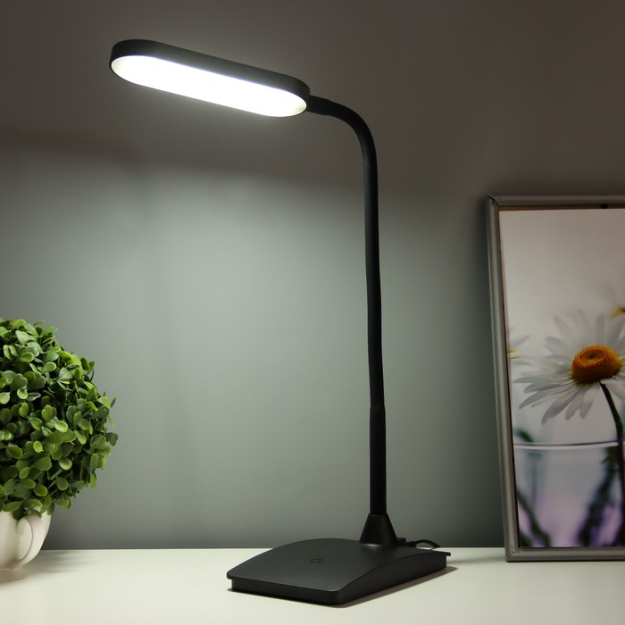 Настольная лампа сенсорная "Люми" LED 5Вт 6000К черный 10,5х28х35 см