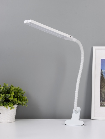 Настольная лампа RISALUX «Семи», LED 5 Вт, 6000К, 7.5×10.5×65 см, белый