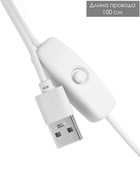 Настольная лампа RISALUX «Семи», LED 5 Вт, 6000К, 7.5×10.5×65 см, белый - Фото 13