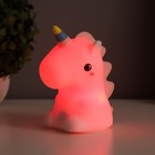 Фигурка светящаяся RISALUX «Единорог», LED-ночник, мякиш, USB, АКБ, белый, 9.5×13×14.5 см - Фото 4