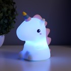 Фигурка светящаяся RISALUX «Единорог», LED-ночник, мякиш, USB, АКБ, белый, 9.5×13×14.5 см - Фото 8