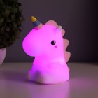 Фигурка светящаяся RISALUX «Единорог», LED-ночник, мякиш, USB, АКБ, белый, 9.5×13×14.5 см - Фото 10