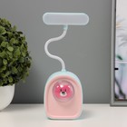 Ночник «Кидс» LED 3 Вт USB АКБ бело-голубой 7.5×5.3×20.5 см - Фото 4