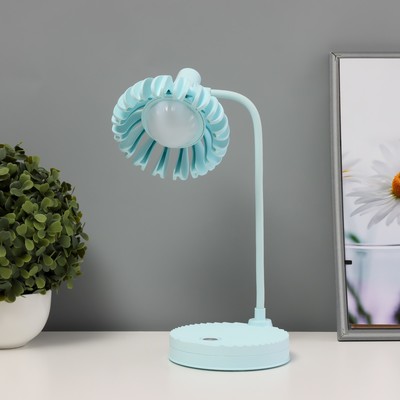 Настольная лампа «Санди» LED 4 Вт USB АКБ синий 11.7×14.5×18 см