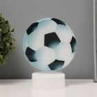 Светильник "Футбольный мяч" LED 3000К USB/от батареек 3хАА белый  14,5х9х18,5 см - фото 321465438