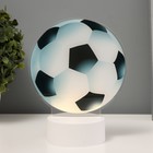 Светильник "Футбольный мяч" LED 3000К USB/от батареек 3хАА белый  14,5х9х18,5 см - фото 9687416