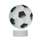 Светильник "Футбольный мяч" LED 3000К USB/от батареек 3хАА белый  14,5х9х18,5 см - фото 9687423