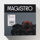 Набор фарфоровых соусников на подставке Magistro «Галактика», 6 предметов: 5 соусников 250 мл, подставка 29×29×12 см - Фото 8