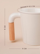 Набор кружек SL Home «Тренто», 250 мл, 4 шт., фарфор, белый - Фото 2