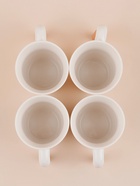 Набор кружек SL Home «Тренто», 250 мл, 4 шт., фарфор, белый - Фото 6