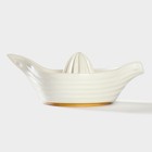 Соковыжималка BellaTenero, 19×12×7.2 см, на бамбуковой подставке, фарфор, белая - Фото 3