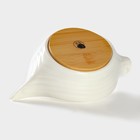 Соковыжималка BellaTenero, 19×12×7.2 см, на бамбуковой подставке, фарфор, белая - Фото 5