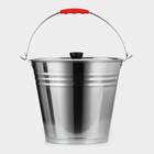 Ведро, 10 л, d=30 см, с крышкой, AISI 201 сталь - Фото 4