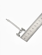 Концевик для браслета из бисера (пара) QF, 10 мм, металл, с цепочкой удлинителем, цвет серебро - Фото 3