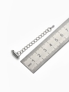 Концевик для браслета из бисера (пара) QF, 10 мм, металл, с цепочкой удлинителем, цвет серебро - Фото 4