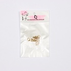 Концевик для браслета из бисера (пара) QF, 10 мм, металл, с цепочкой удлинителем, цвет золото - Фото 5