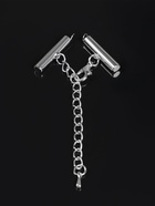 Концевик для браслета из бисера (пара) 20 мм, с цепочкой удлинителем, цвет серебро (комплект 3 шт) - фото 48870347