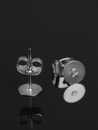 Швензы для сережек «Пусет-гвоздик» основа с заглушками, площадка 6 мм, пара, цвет серебро - Фото 3