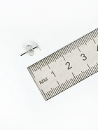 Швензы для сережек «Пусет-гвоздик» основа с заглушками, площадка 6 мм, пара, цвет серебро - Фото 2