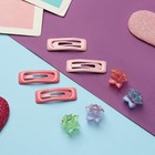 Набор для волос «Маленькая звездочка», 4 невидимки, 4 крабика, розовый - Фото 2