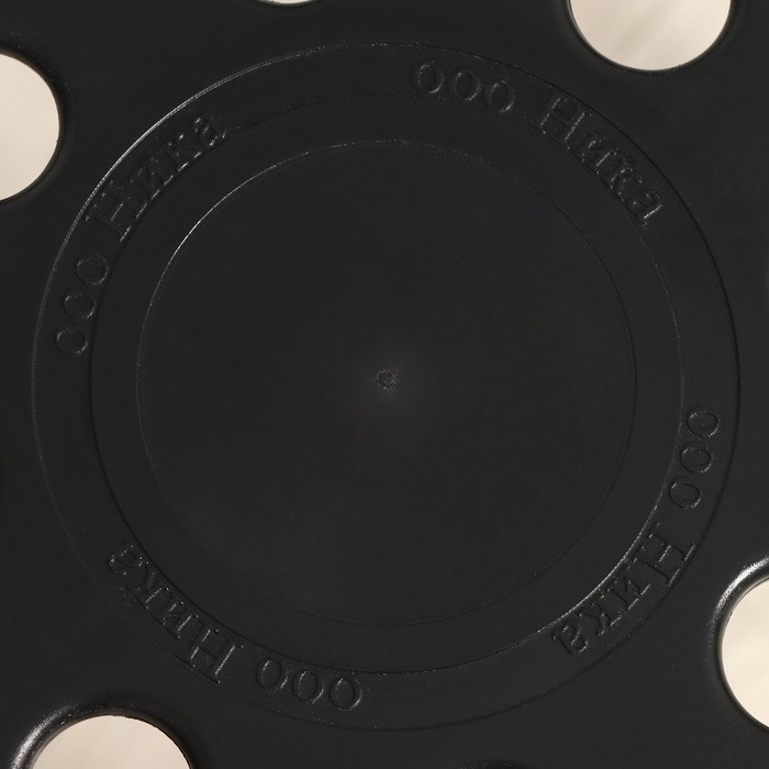 Табурет с пластмассовым сиденьем, цвет черный - фото 1908246901