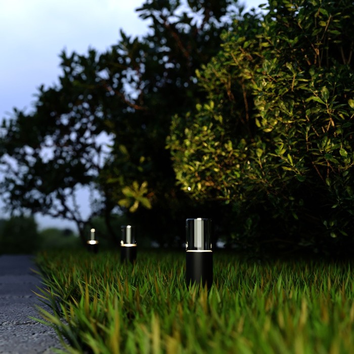 Светильник садово-парковый светодиодный Elektrostandard, Hidden, 42х42х350 мм, 3Вт, LED, 170Лм, 4000К, цвет чёрный - фото 1883104708