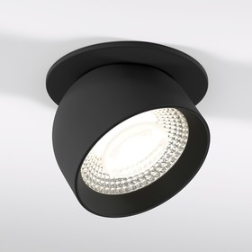 Светильник встраиваемый светодиодный Elektrostandard, Uno, 90х90х73 мм, 8Вт, LED, 875Лм, 4000К, цвет чёрный