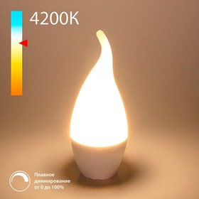 Светодиодная диммируемая лампа Dimmable Elektrostandard, 37х37х107 мм, 7Вт, E14, 610Лм, 4200К