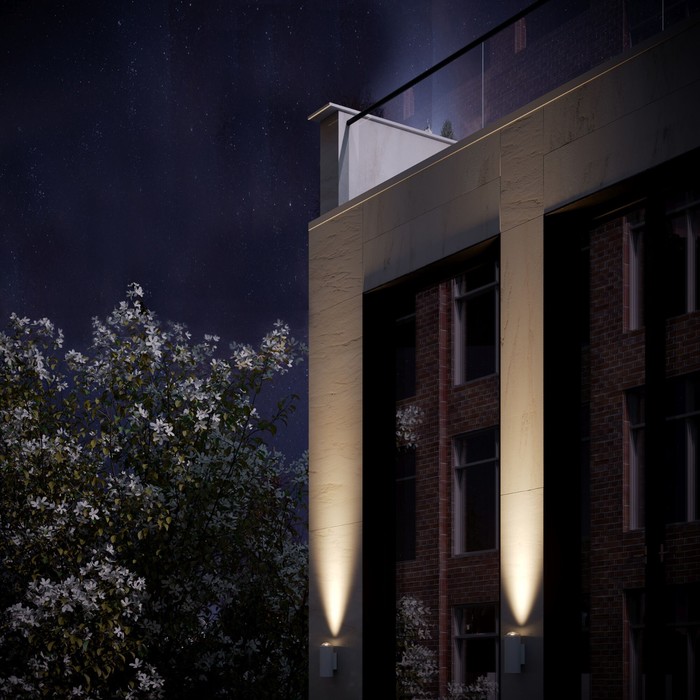 Светильник садово-парковый со светодиодами Elektrostandard, Column, 100х80х200 мм, 14Вт, LED, 1190Лм, 4000К, цвет белый - фото 1906669531