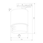 Трековый светильник Elektrostandard, Cors, 114х82х140 мм, 10Вт, LED, 1200Лм, 4200К, цвет белый - Фото 7