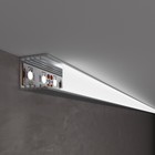 Накладной алюминиевый профиль для двухрядной LED ленты, до 12,4 мм Elektrostandard, LL-2-ALP016, 2000х14.5х14.5 мм, цвет серый - фото 4313579