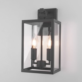 Уличный настенный светильник Elektrostandard, Candle, 167х180х360 мм, E14, цвет темно-серый