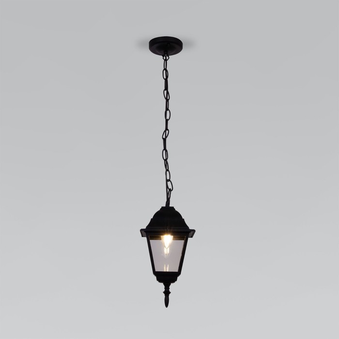 Уличный подвесной светильник Elektrostandard, Fuga, 150х150х780 мм, E27, цвет чёрный - фото 1908114633