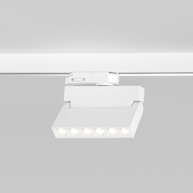 Трековый светильник трёхфазный Elektrostandard, Garda, 115х32х143 мм, 10Вт, LED, 750Лм, 4200К, цвет белый