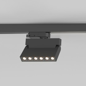 Трековый светильник трёхфазный Elektrostandard, Garda, 115х32х143 мм, 10Вт, LED, 750Лм, 4200К, цвет чёрный