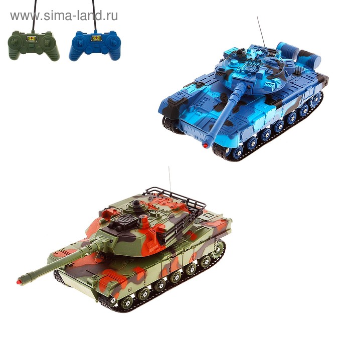 Танковый бой «Военная стратегия», на радиоуправлении, в наборе 2 танка - Фото 1